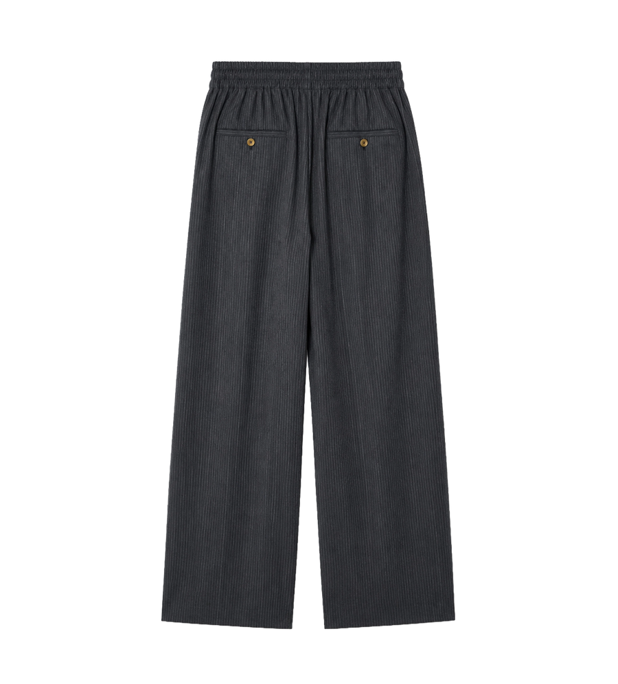 Elasticated Tailored Trousers Dark Grey