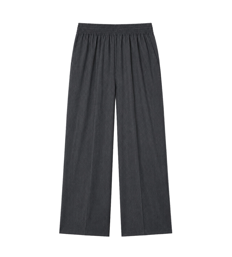 Elasticated Tailored Trousers Dark Grey
