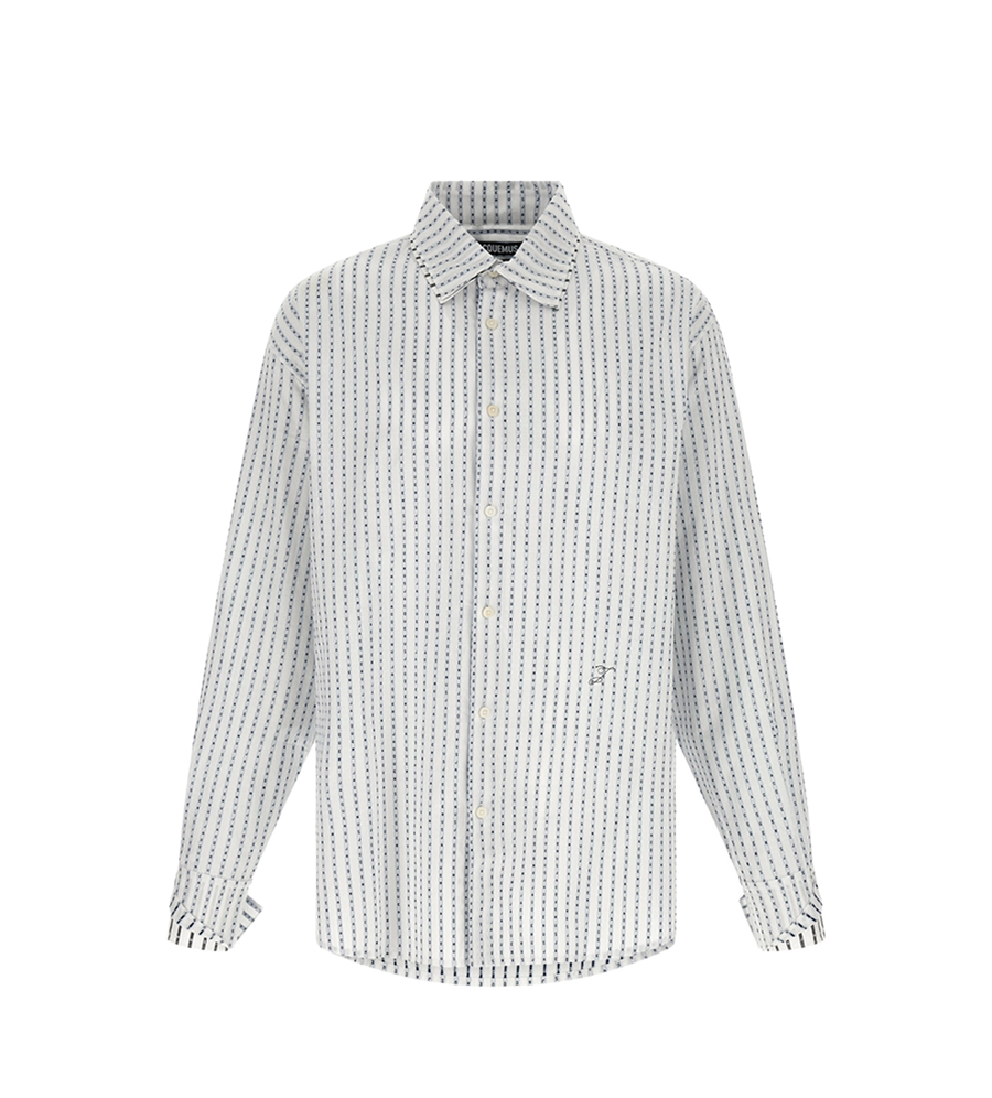 Jacquemus La Chemise Letro Shirt in White