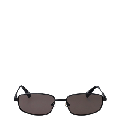 Sera Rectangle Frame Sunglasses in Black