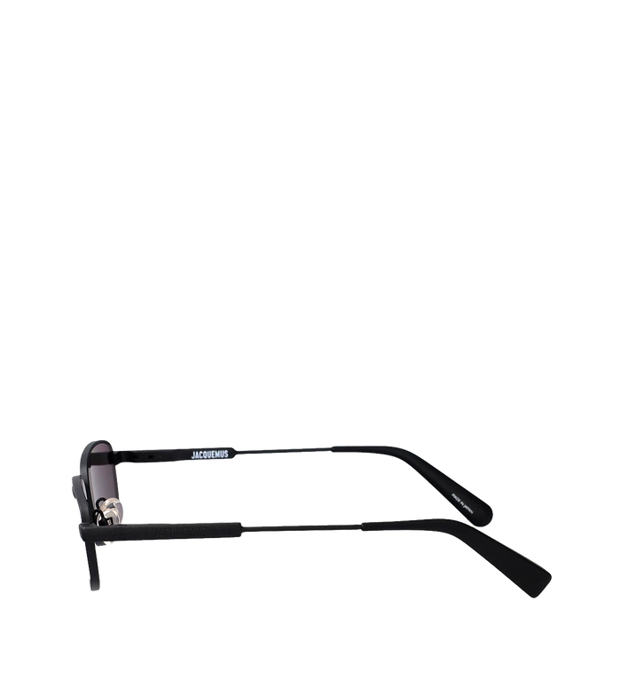 Sera Rectangle Frame Sunglasses in Black