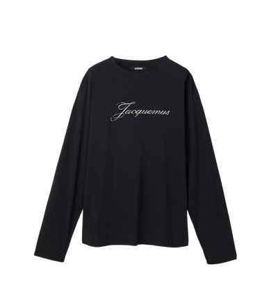 The Jacquemus Long-Sleeve T-Shirt Zwart