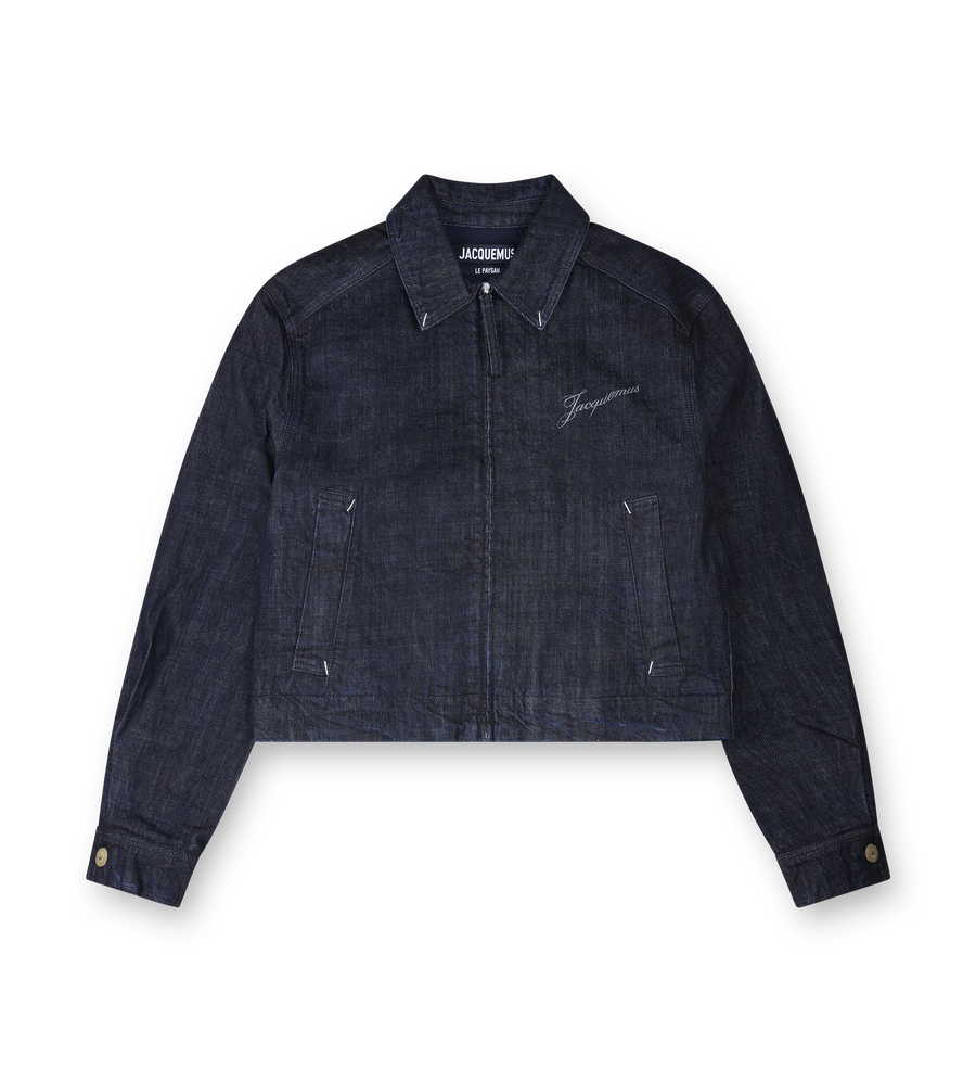 Jacquemus The Canevas de-Nîmes Denim Jacket in Dark Navy