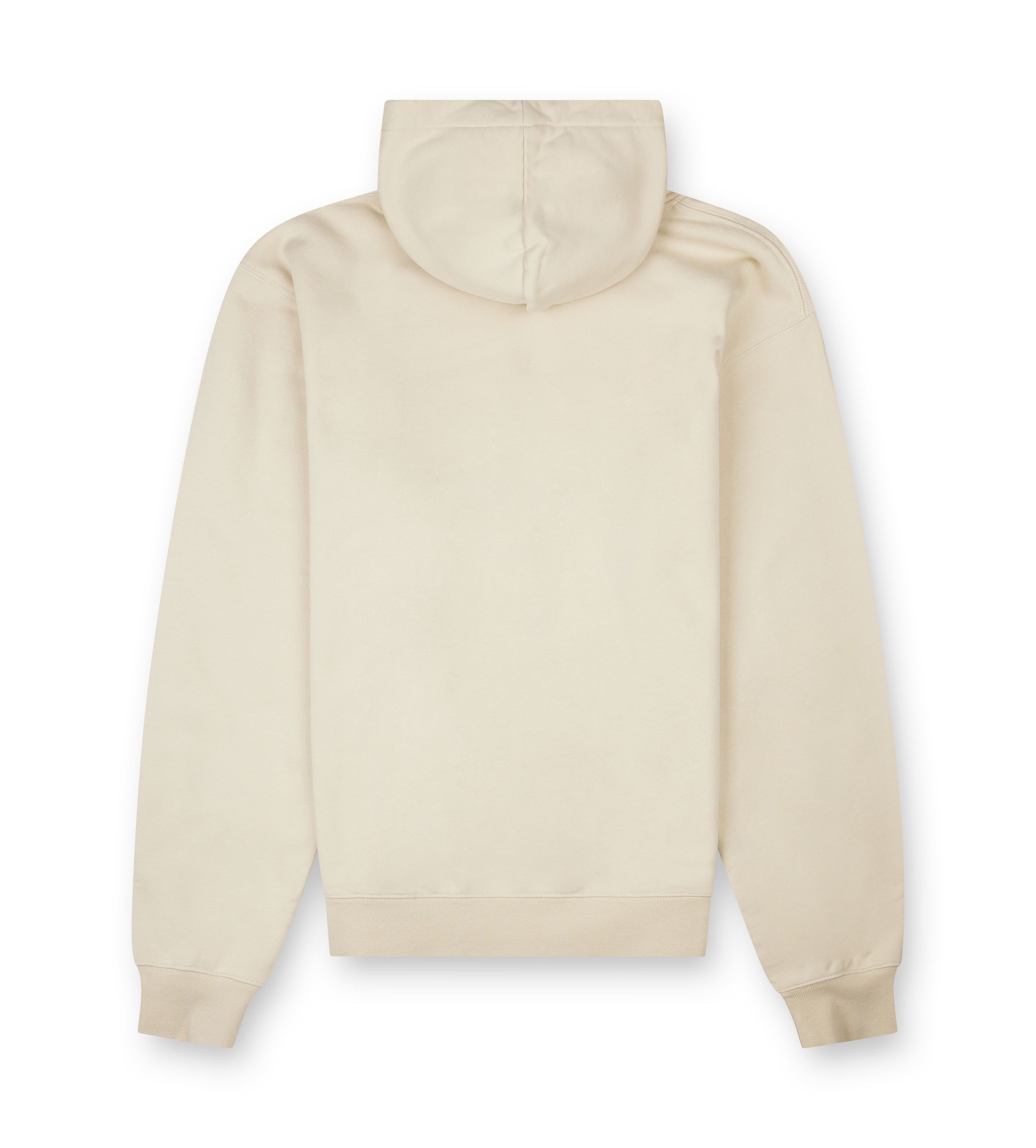 Beige hoodie on a white background