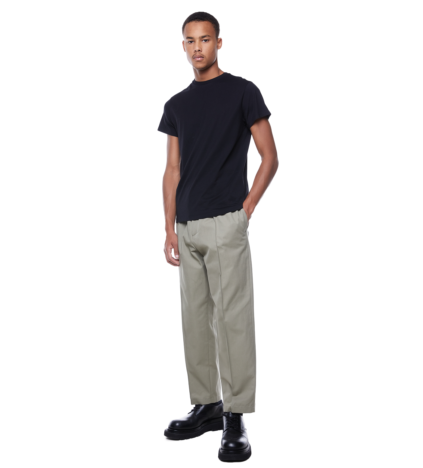 Short-sleeve Cotton T-shirt Black