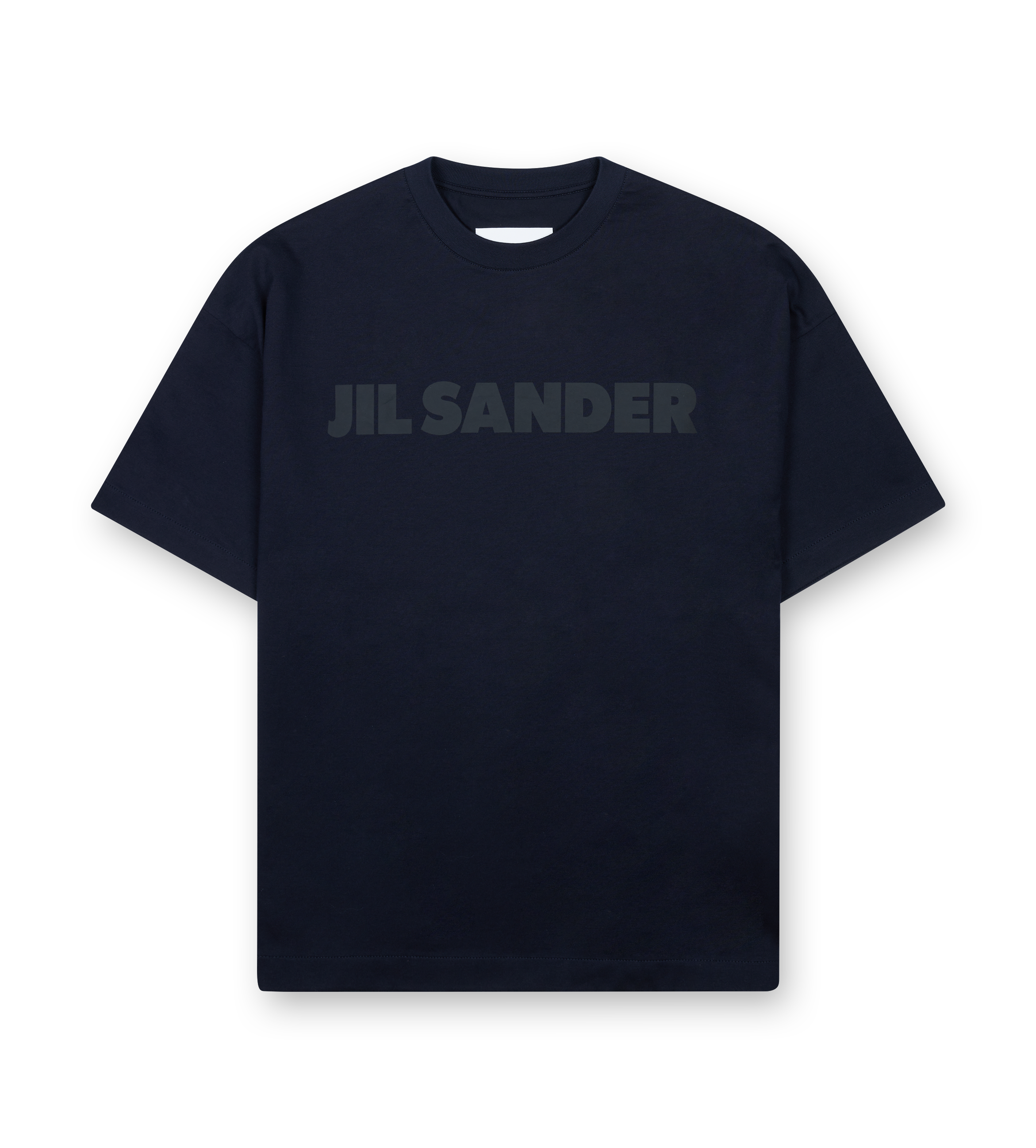 Jil Sander Logo T-shirt in zwart