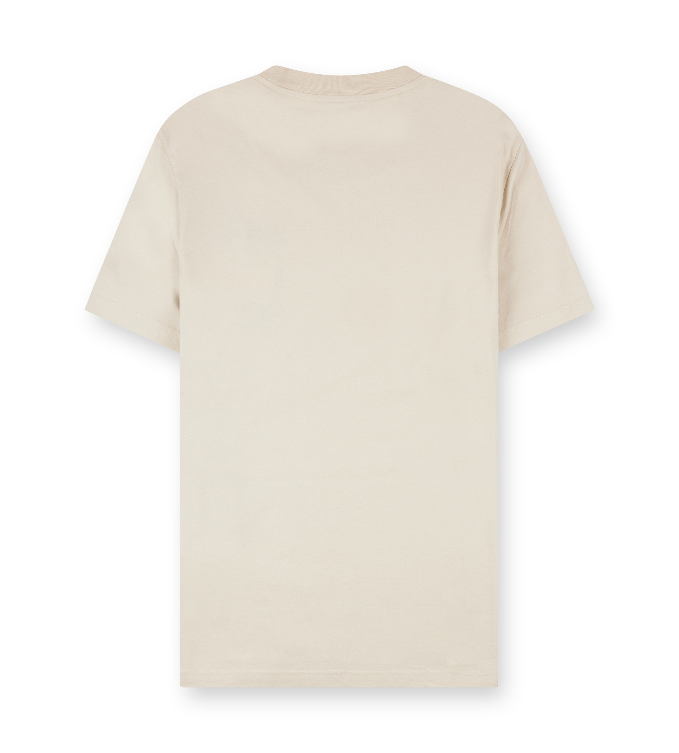 Moncler Matt Black T-shirt in beige cotton jersey