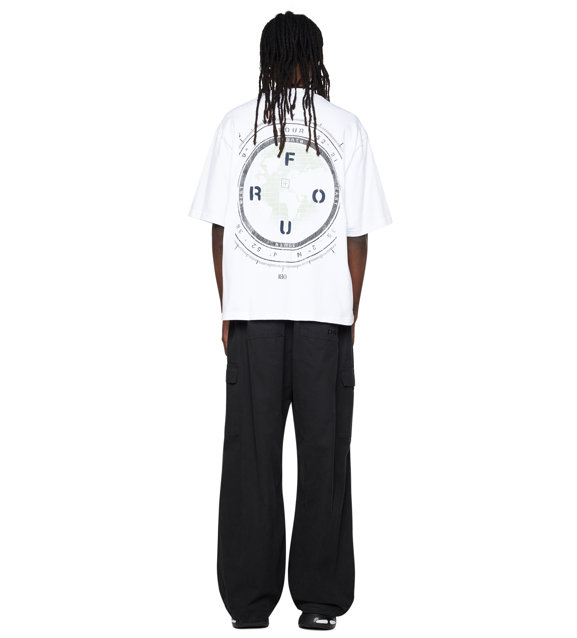 World Location Boxy T-Shirt White