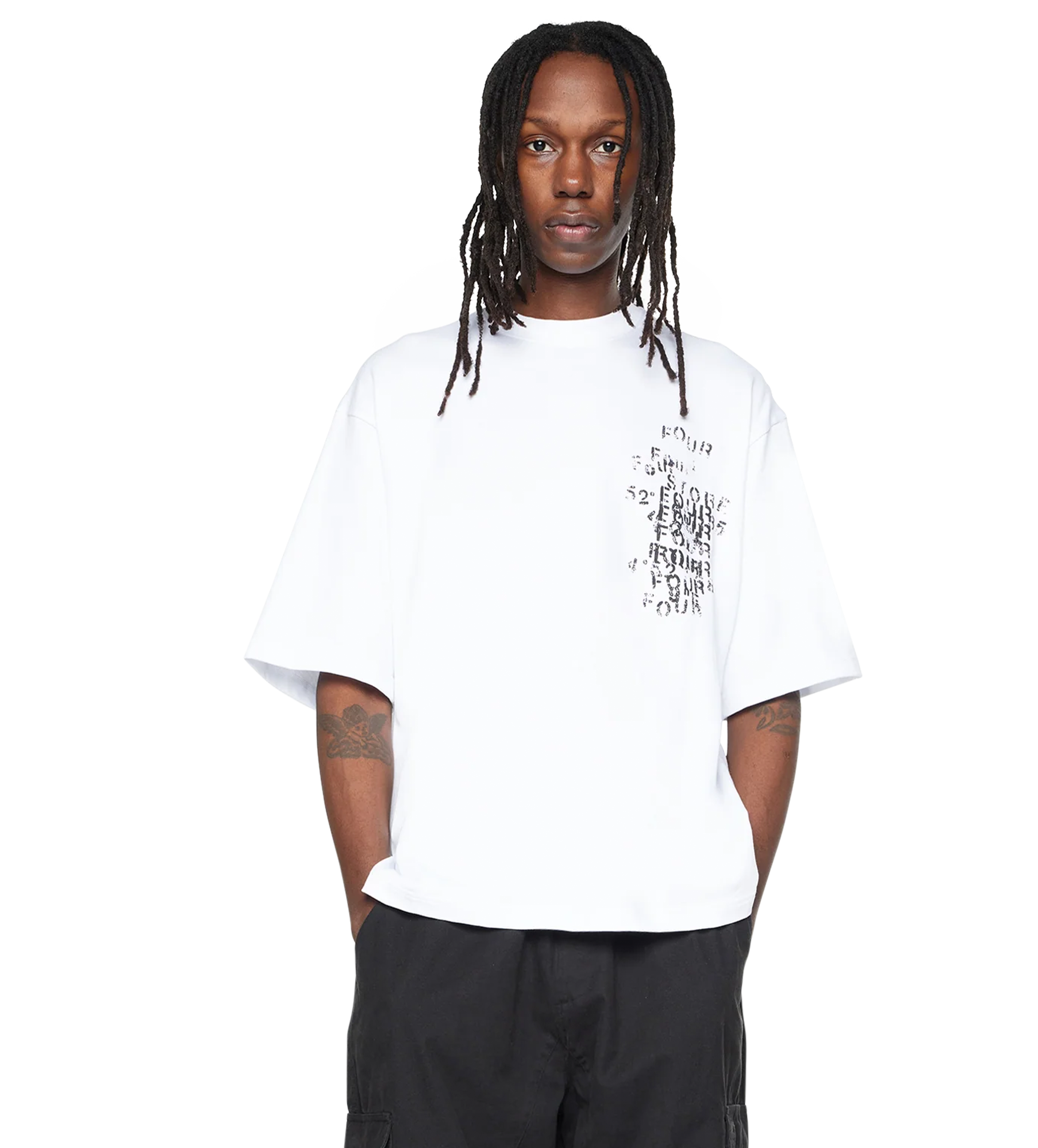 World Location Boxy T-Shirt White