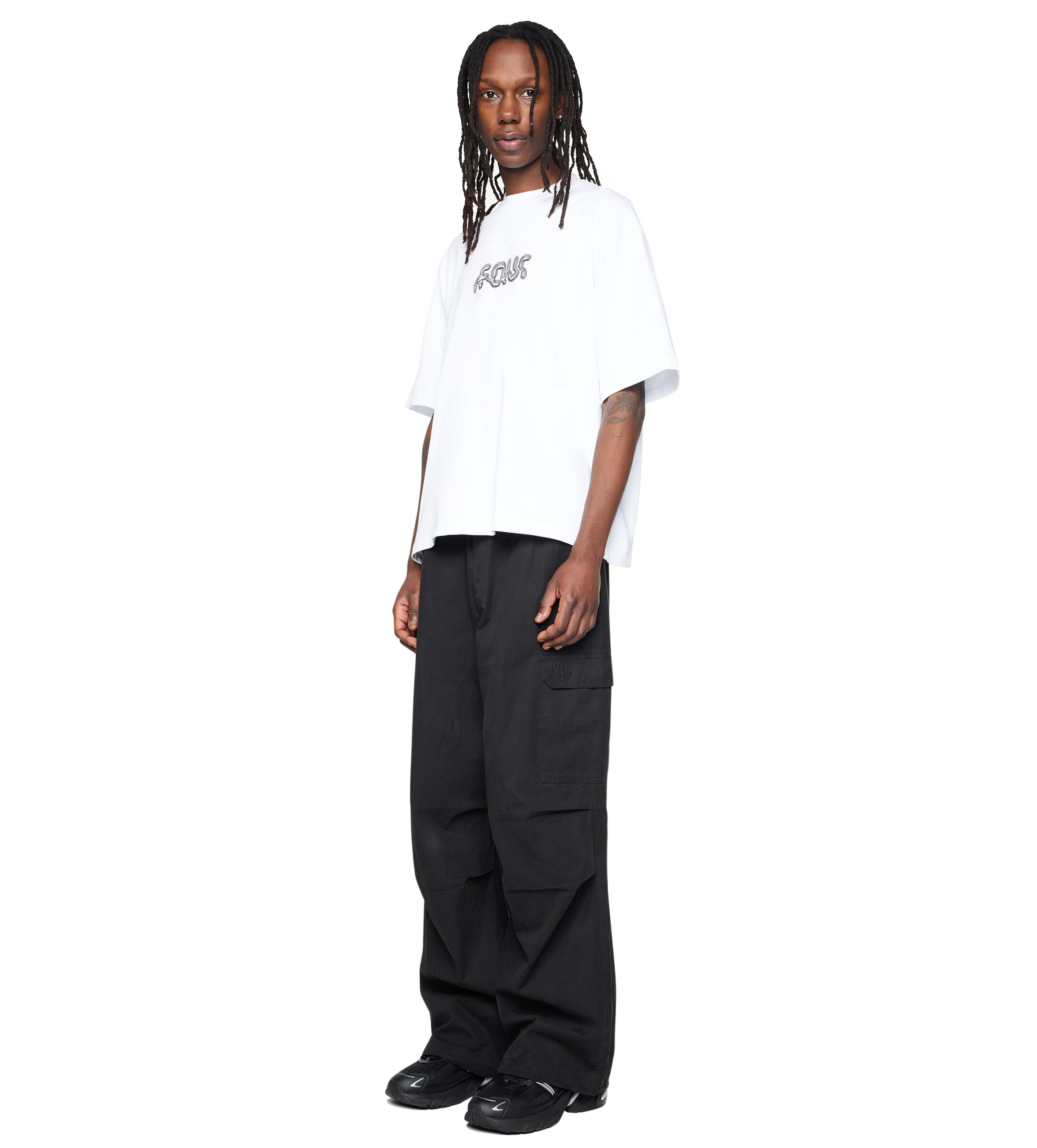 Glitch Boxy T-Shirt White