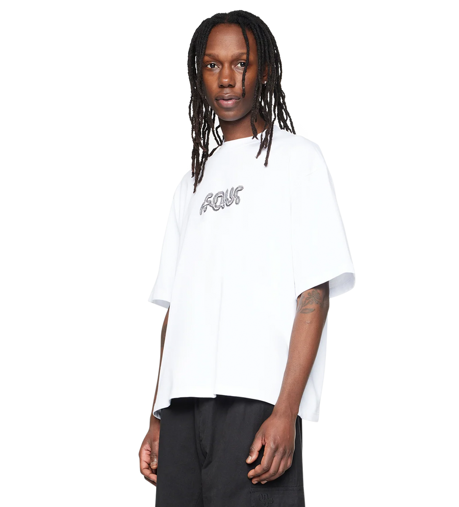Glitch Boxy T-Shirt White