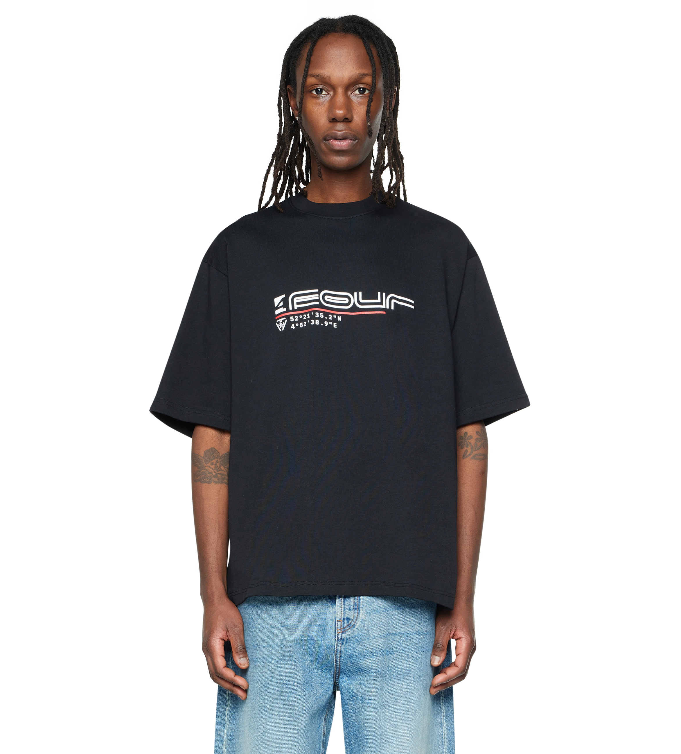 Topo Boxy T-Shirt Black