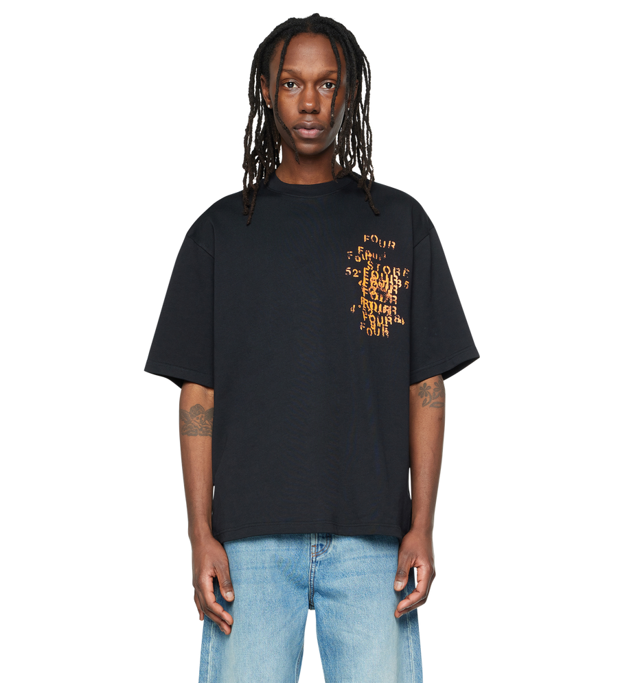 World Location Boxy T-Shirt Black