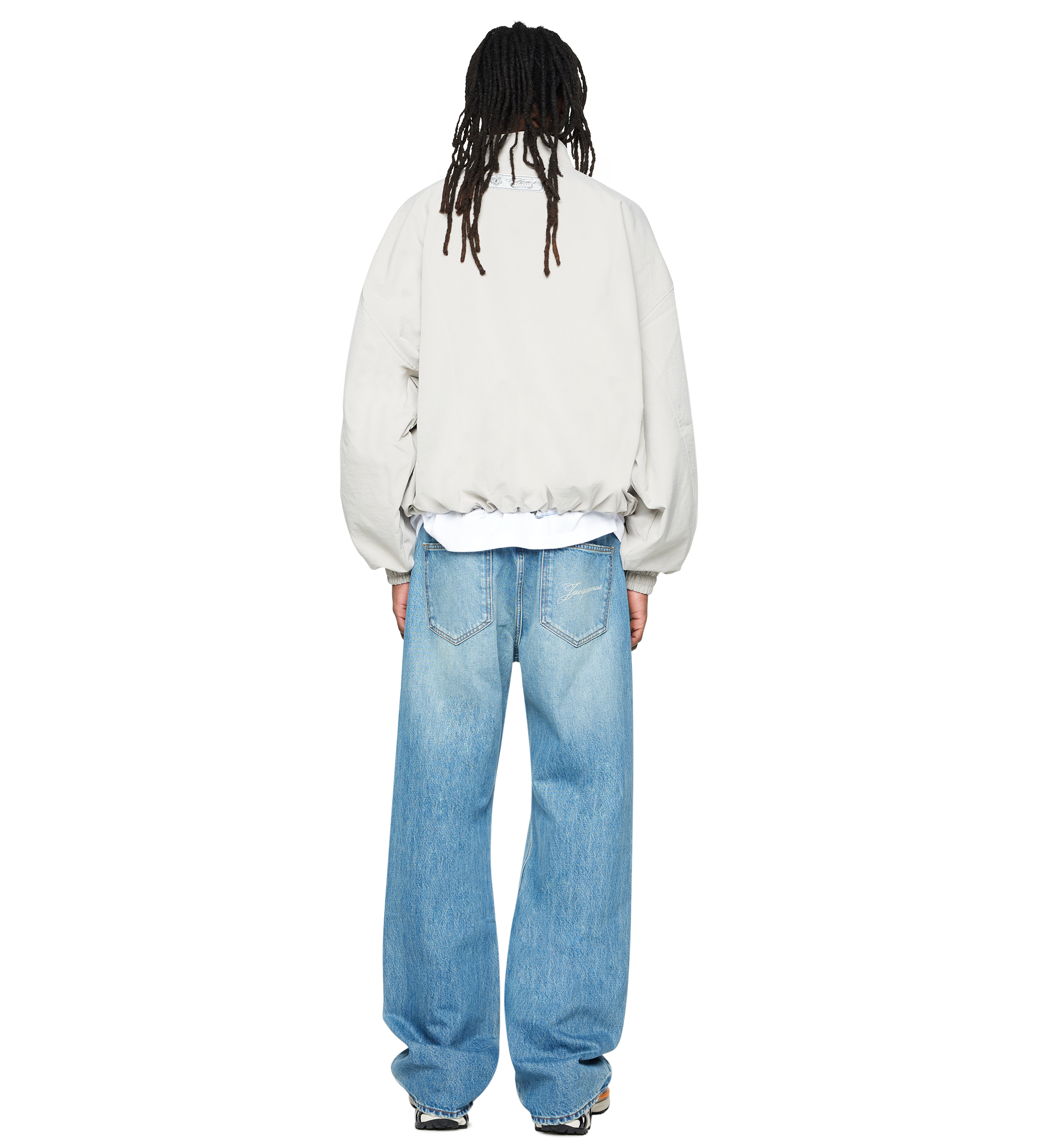 Script Track Jacket Light Grey