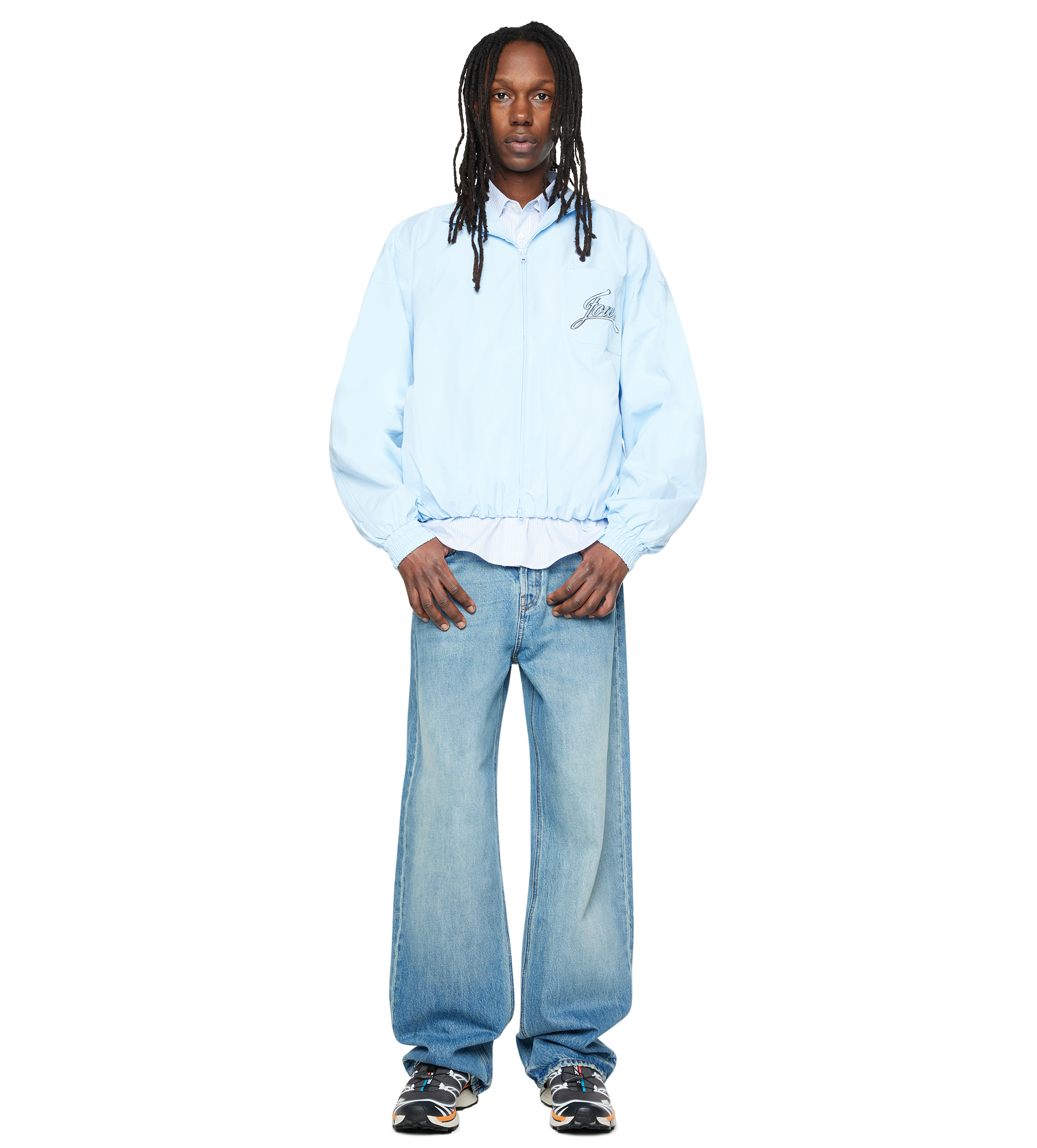 Script Track Jacket Ballad Blue