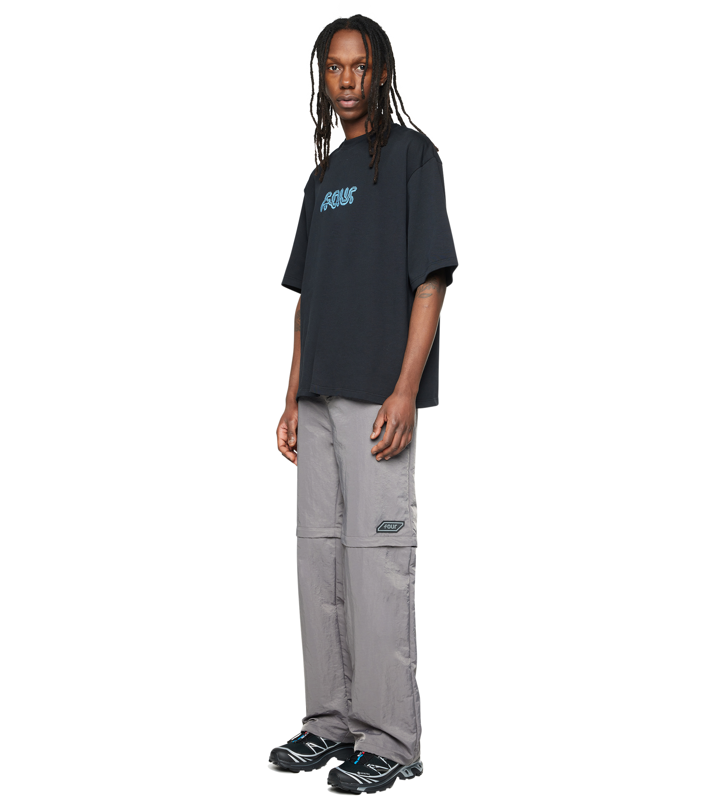 Glitch Boxy T-Shirt Black