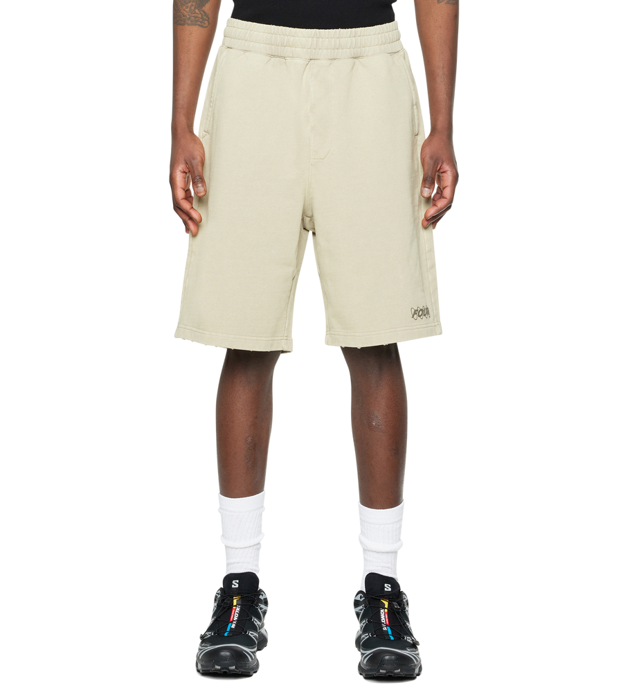 Circles Shorts Washed Oatmeal