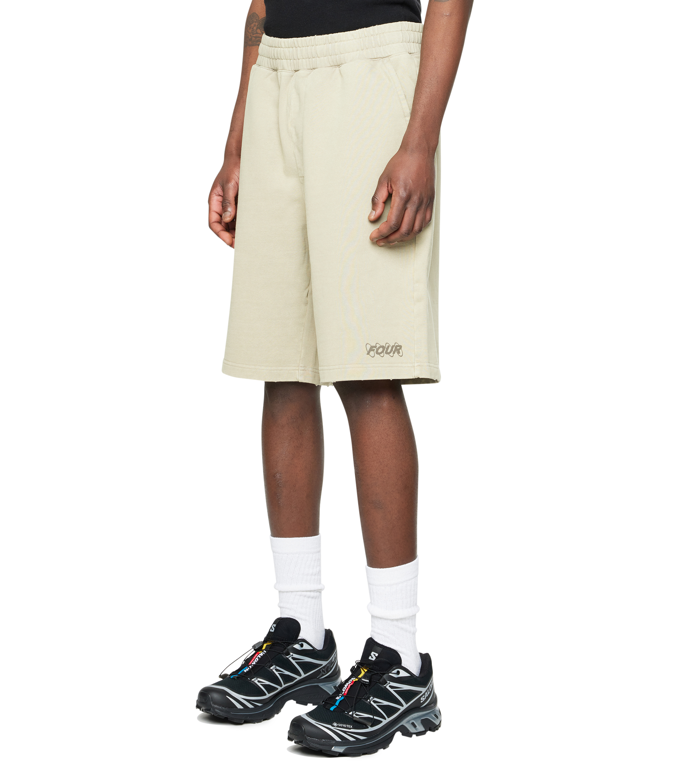 Circles Shorts Washed Oatmeal