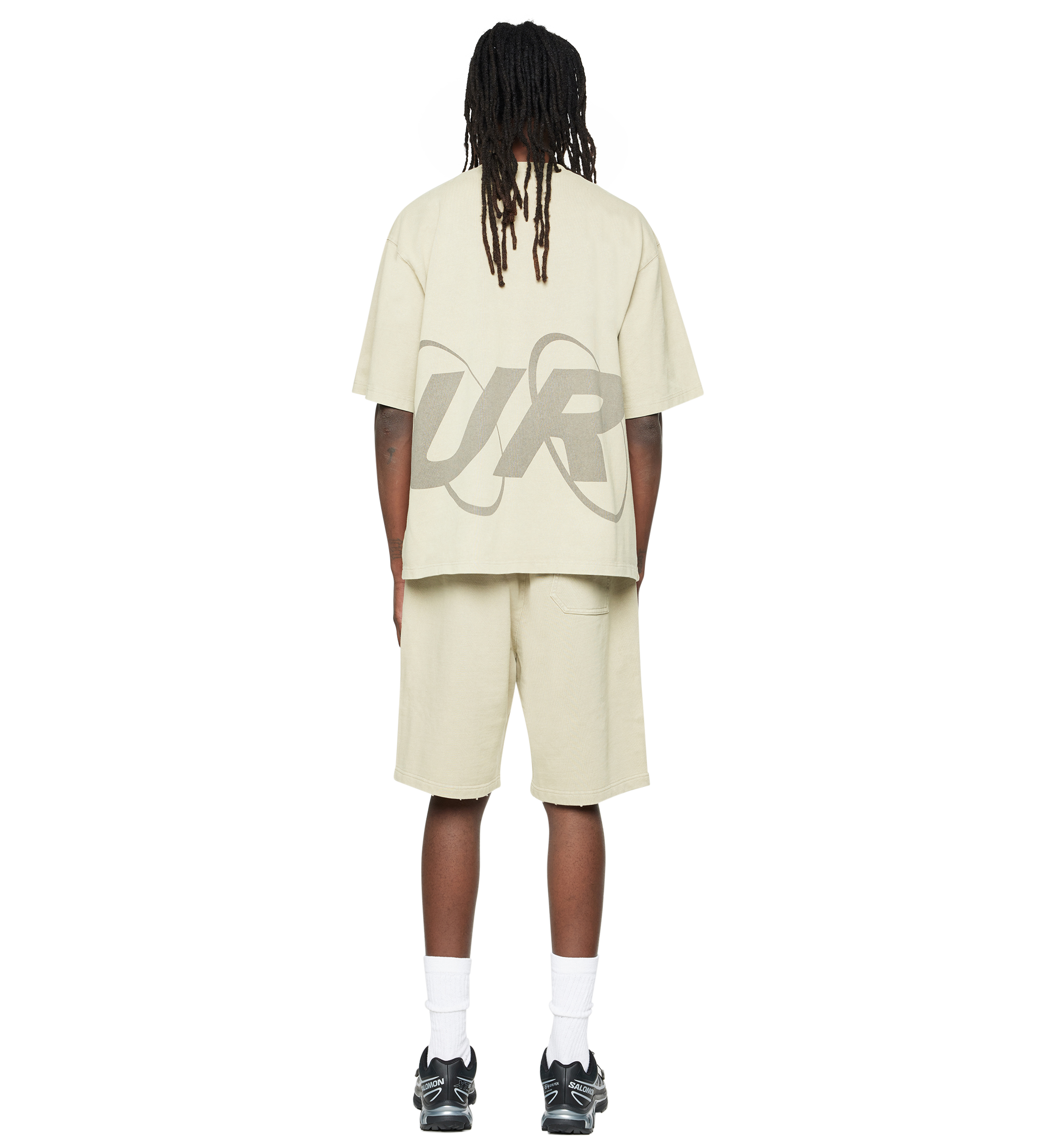 Circles Boxy T-Shirt Washed Oatmeal