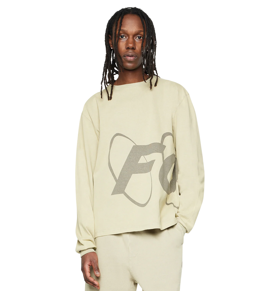 Big Circles Longsleeve Washed Oatmeal