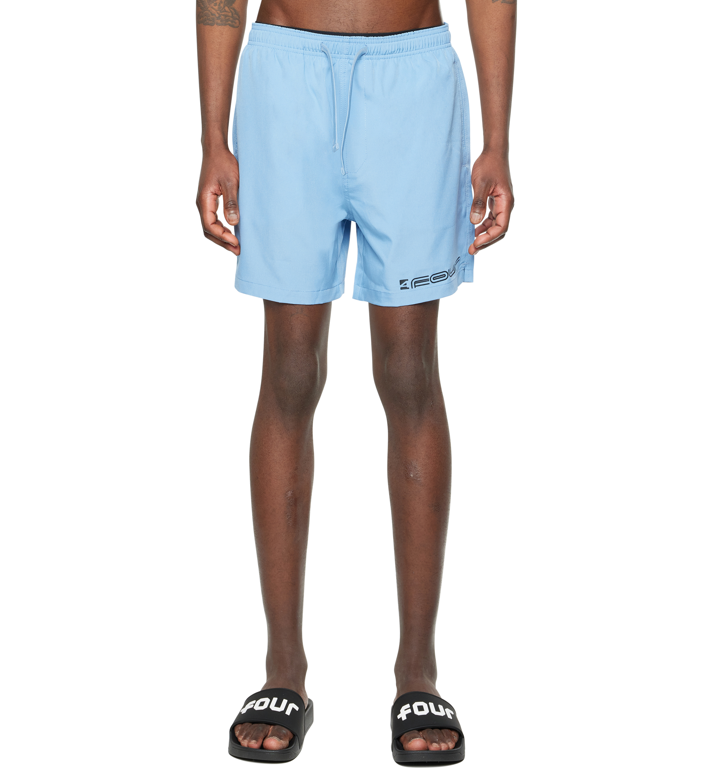 Topo Swim Shorts Faded Denim