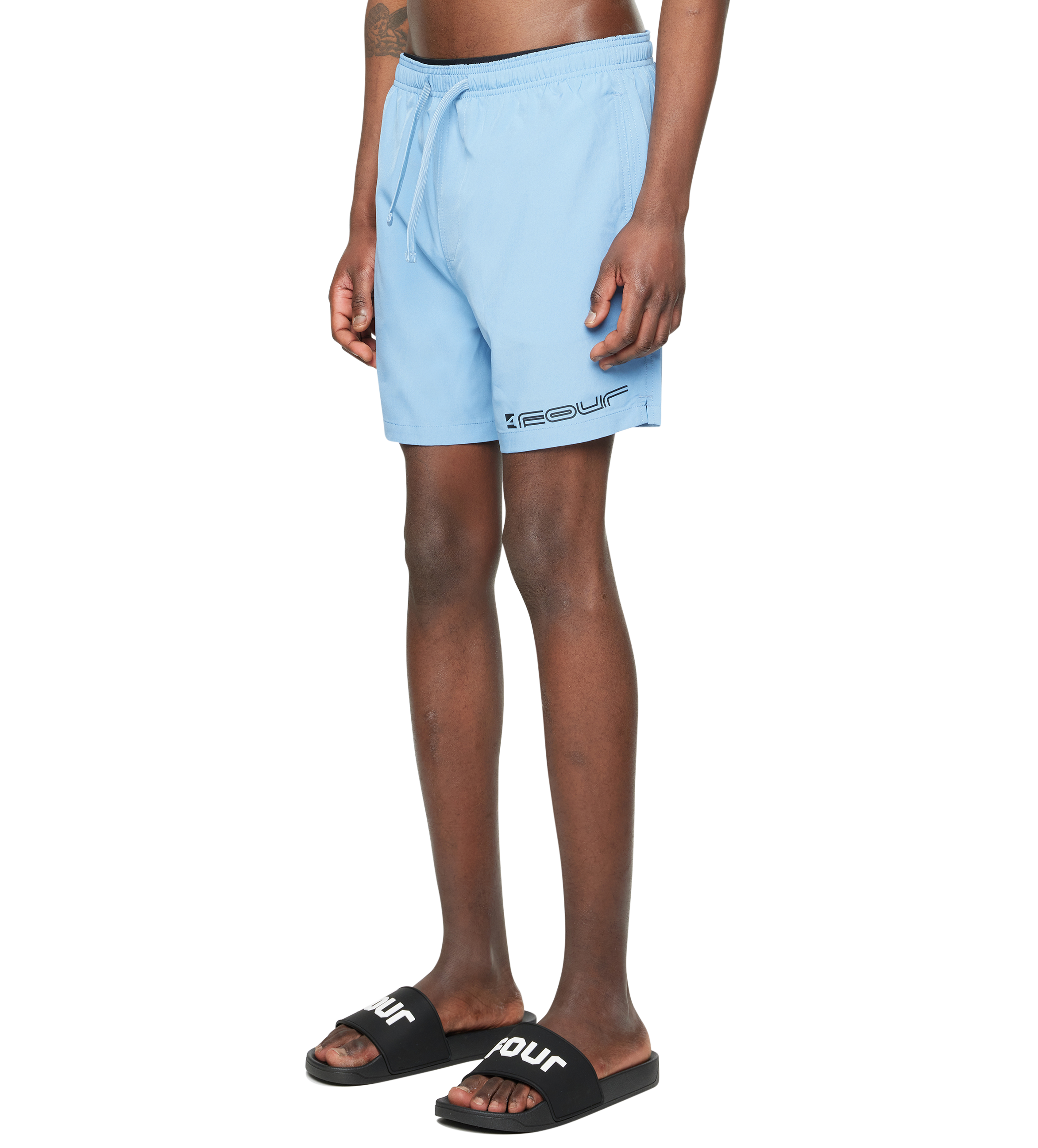 Topo Swim Shorts Faded Denim