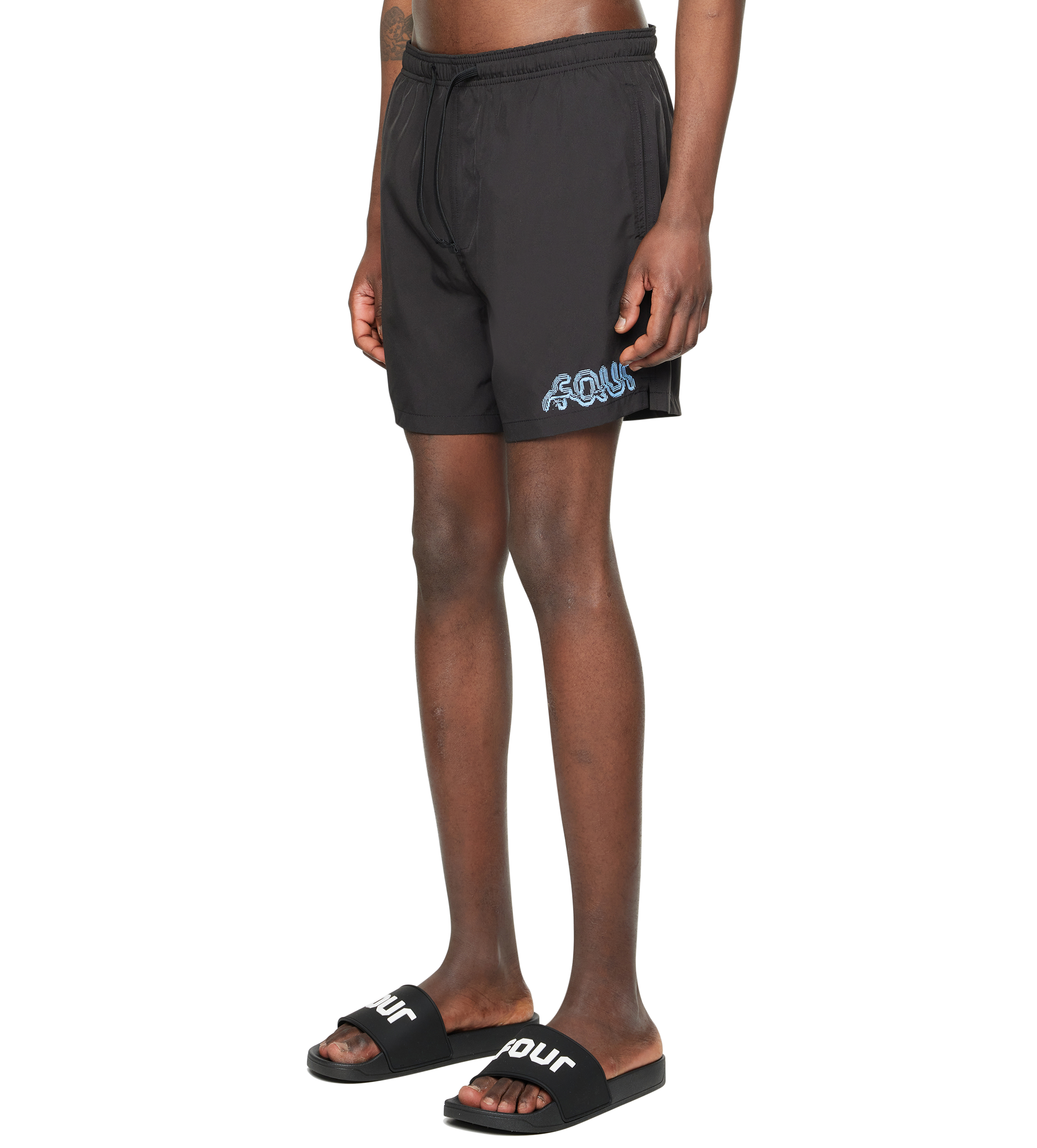 Glitch Swim Shorts Black