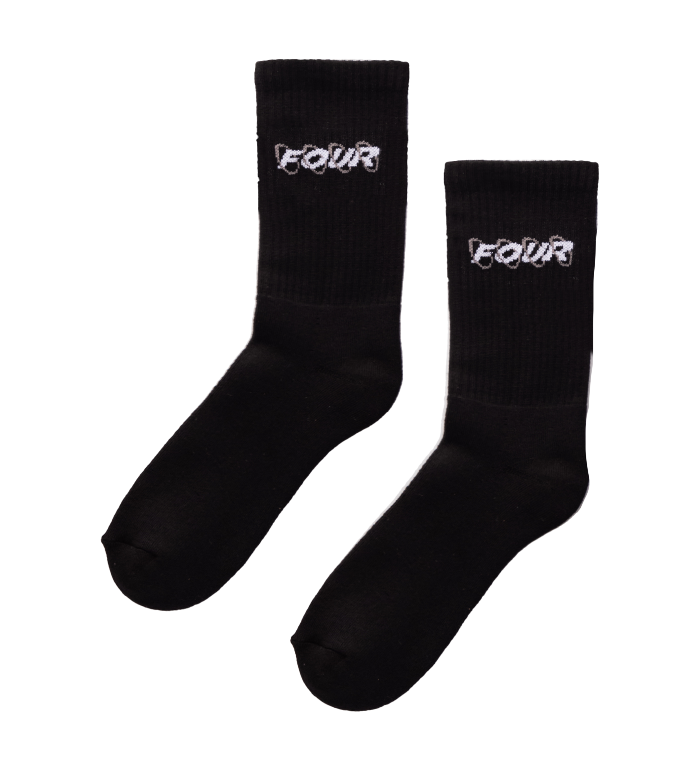 Circle Logo Socks Black