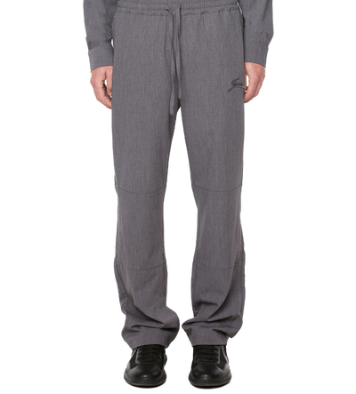 Script Logo Suit Trousers Dark Grey