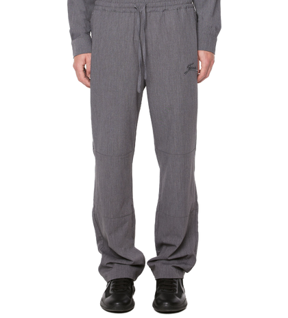 Script Logo Pantalon Donkergrijs