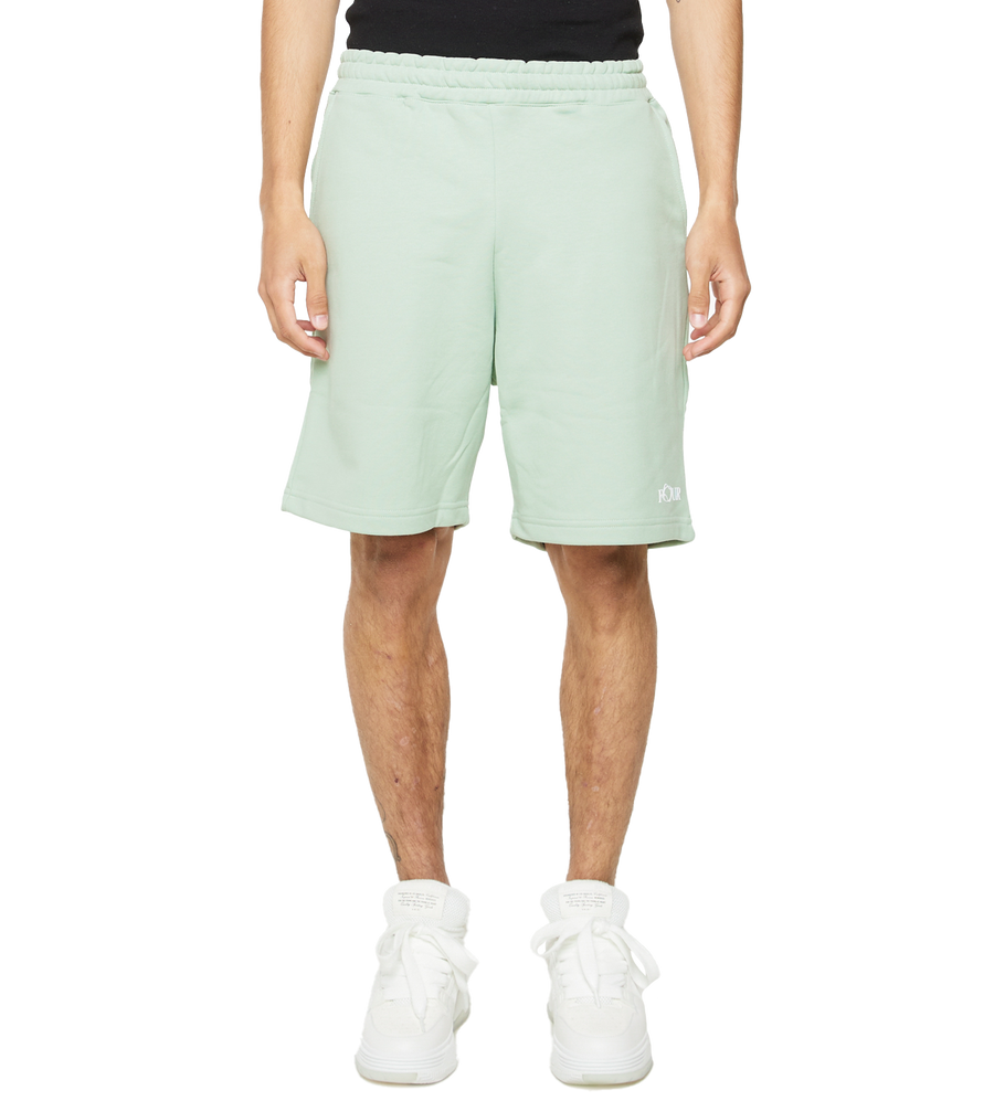 C5 Wavy Logo Shorts Frosty Green
