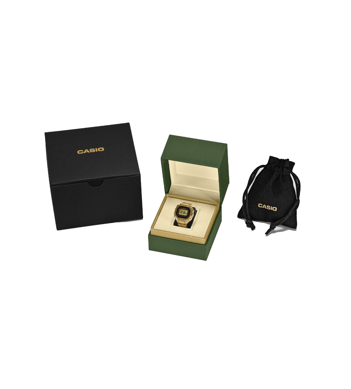 Casio CRW-001G-9 Ring Watch in Gold