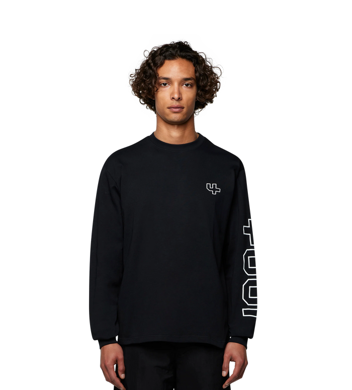 Outline Longsleeve T-shirt Black
