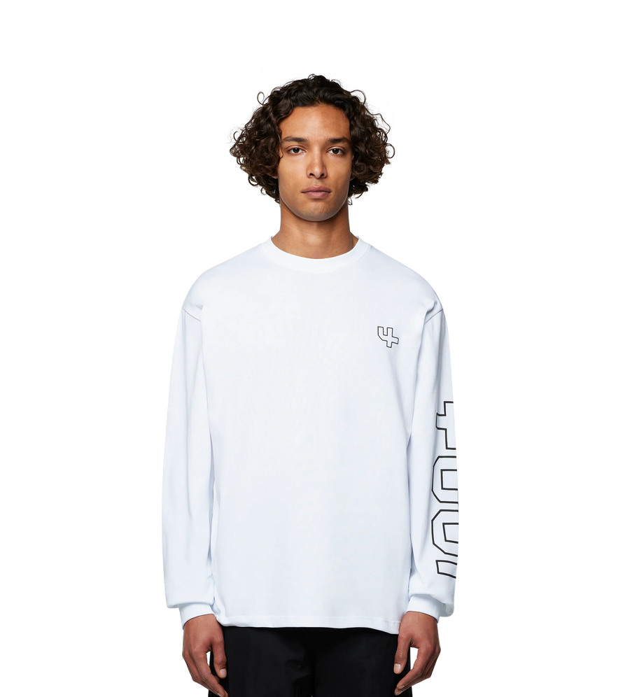 Outline Longsleeve T-shirt White