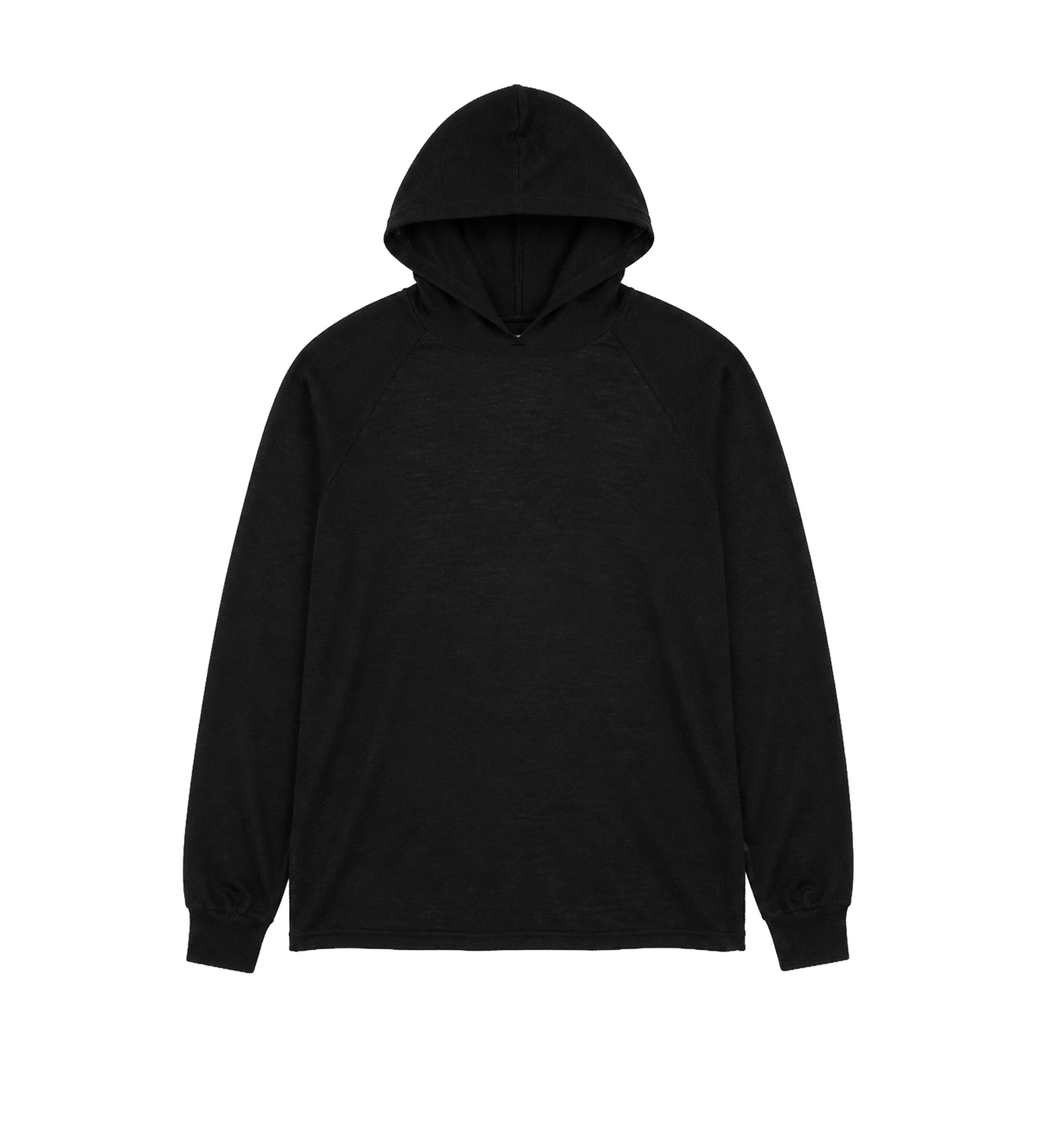 Oversized Knitted Hoodie Black