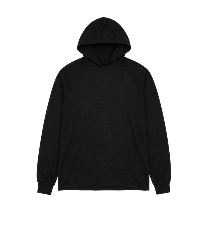 Oversized Knitted Hoodie Black