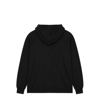 Oversized Knitted Hoodie Black