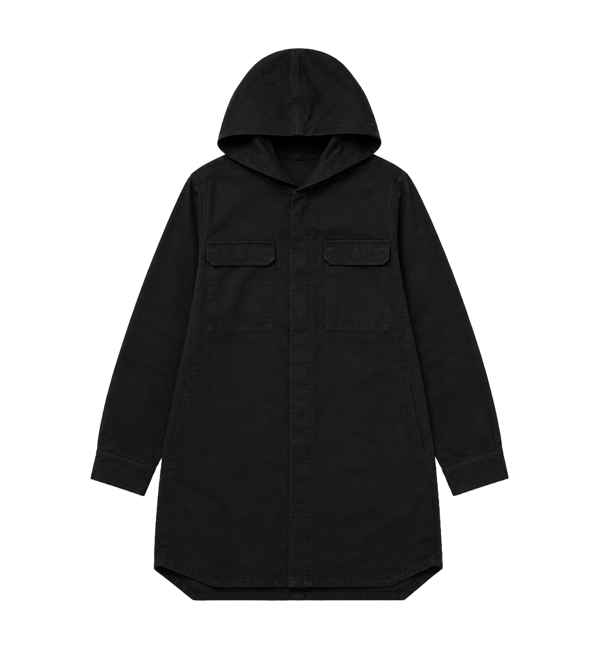 Bovenshirtjack met capuchon Zwart