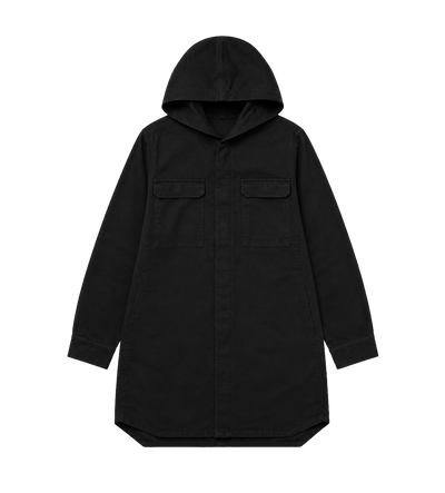 Bovenshirtjack met capuchon Zwart