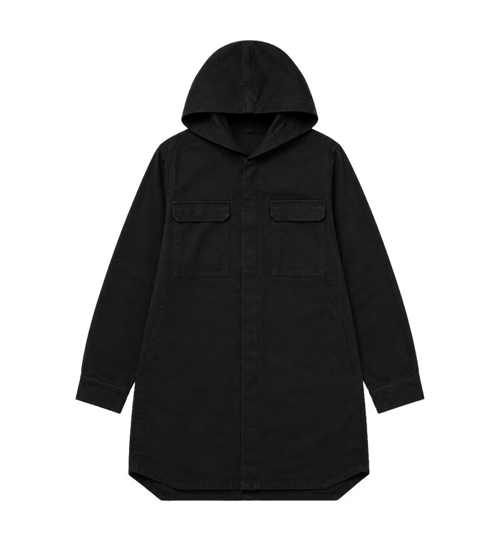 Bovenshirtjack met capuchon Zwart