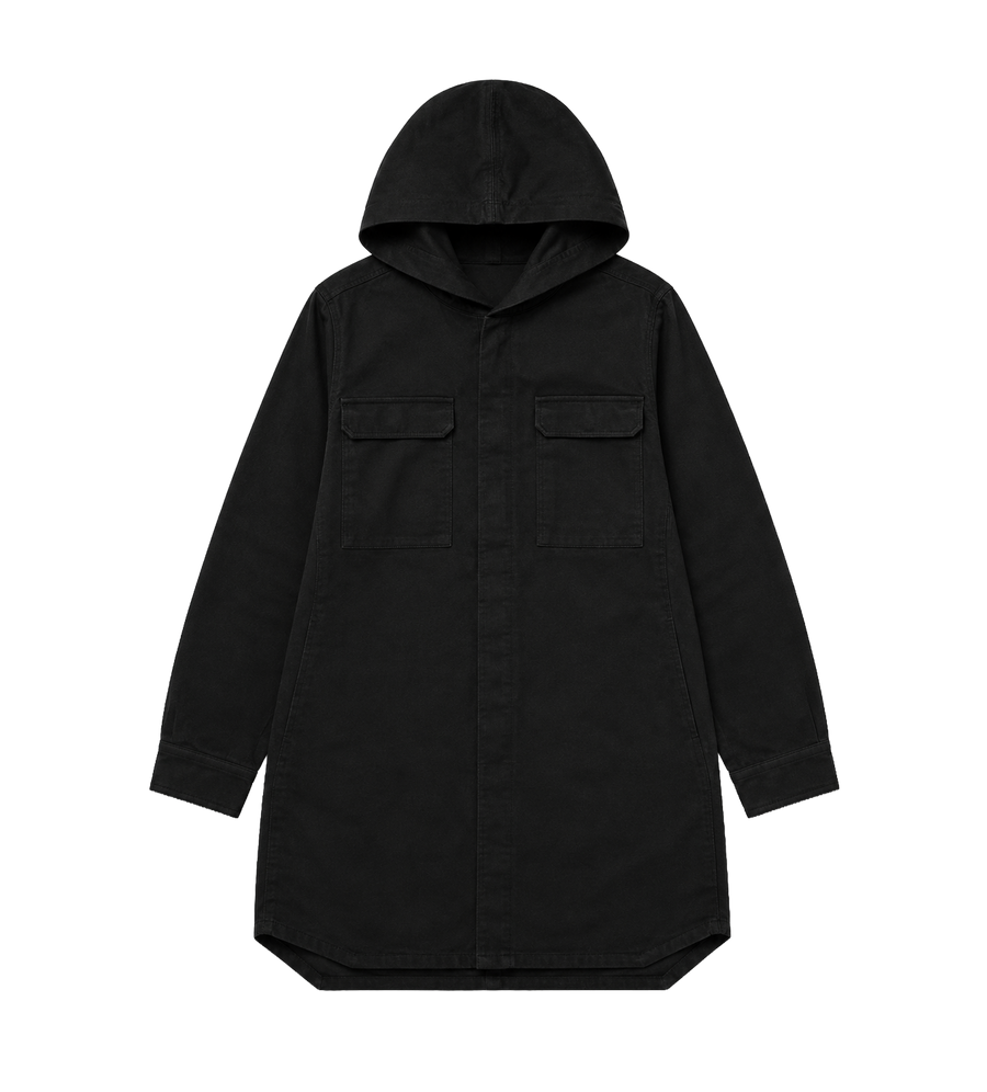 Bovenshirtjack met capuchon Zwart