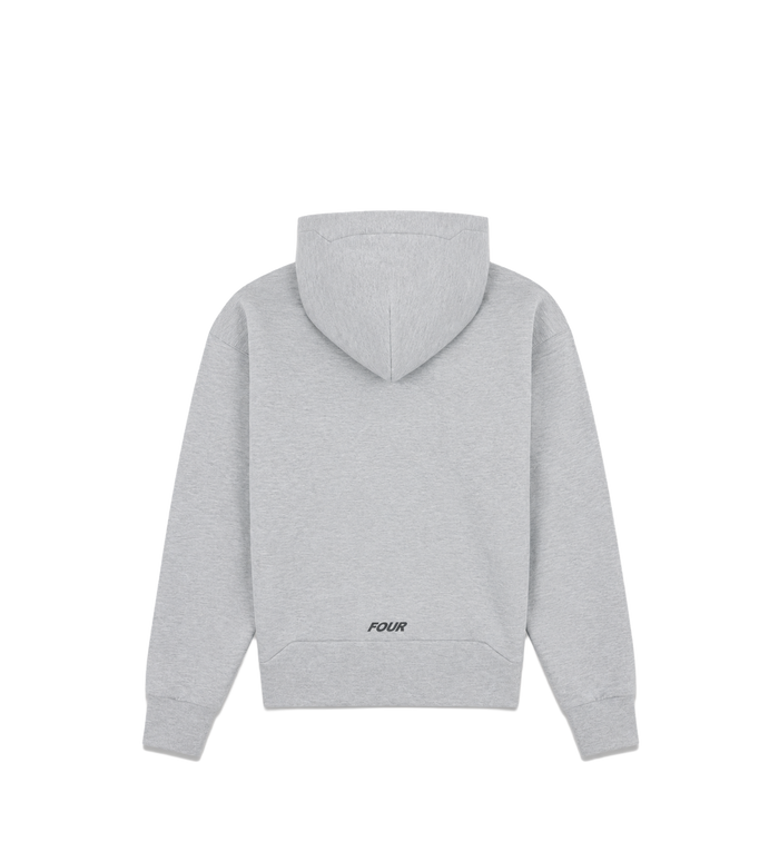 Circles Scuba Zip Up Hoodie Grijs Melange