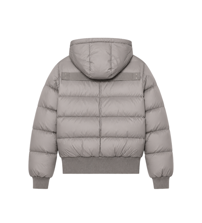 Tower Nylon Duvet Hooded Down Jacket Steel
