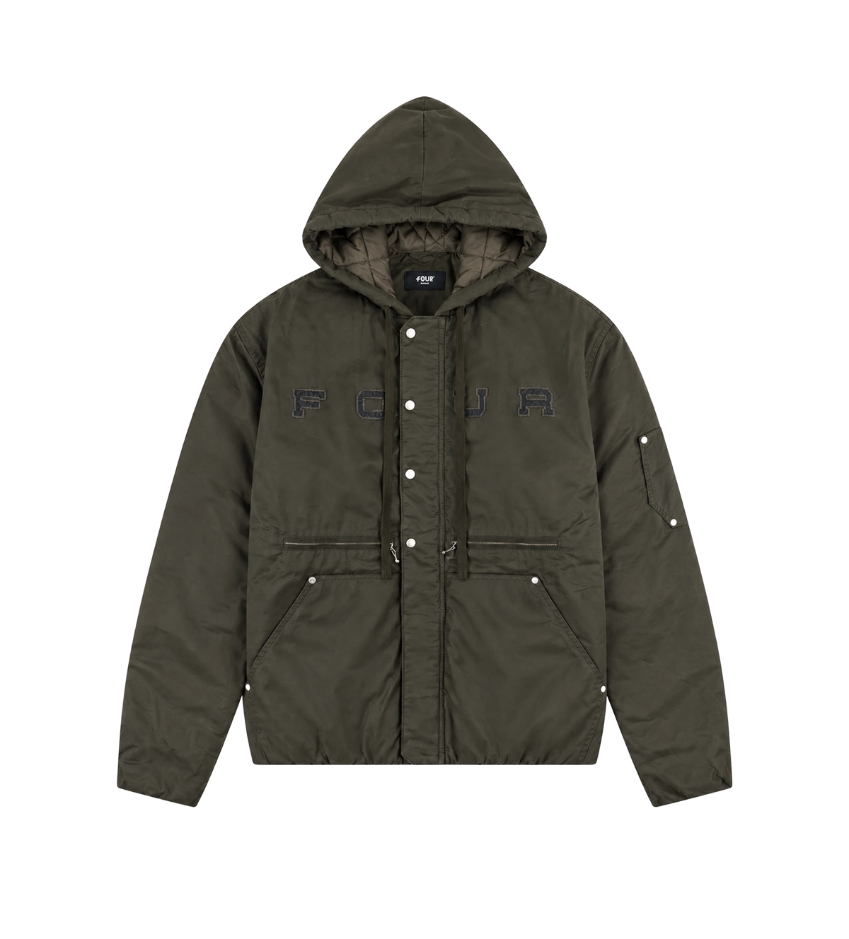 Logo Double Layered Jacket Green