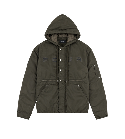 Logo Double Layered Jacket Green