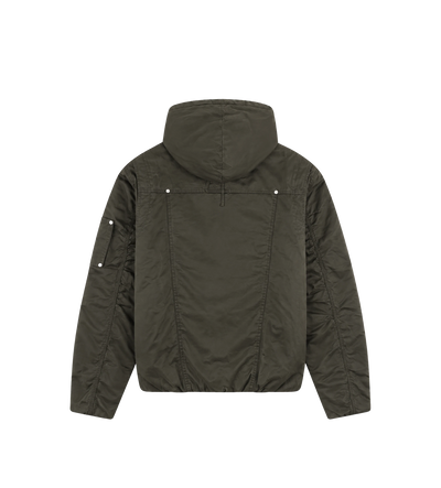 Logo Double Layered Jacket Green