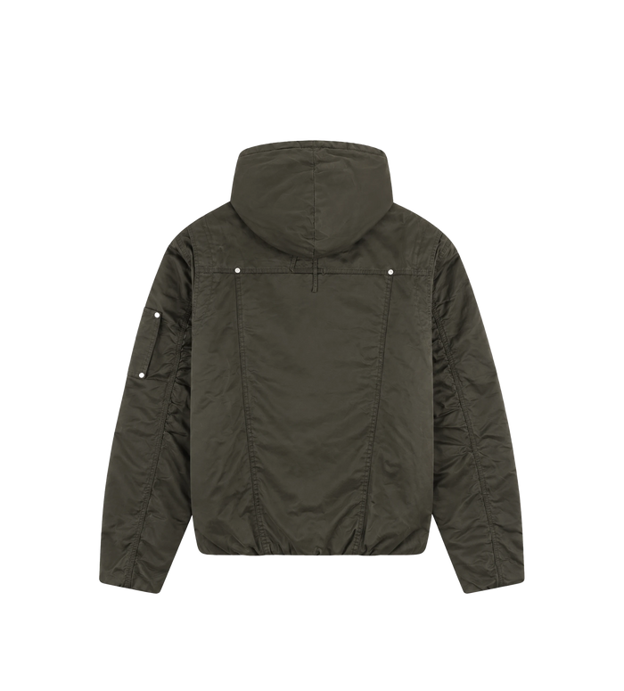 Logo Double Layered Jacket Green