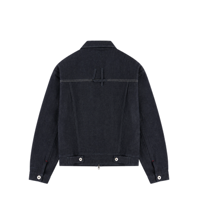 Logo Raw Denim Jacket