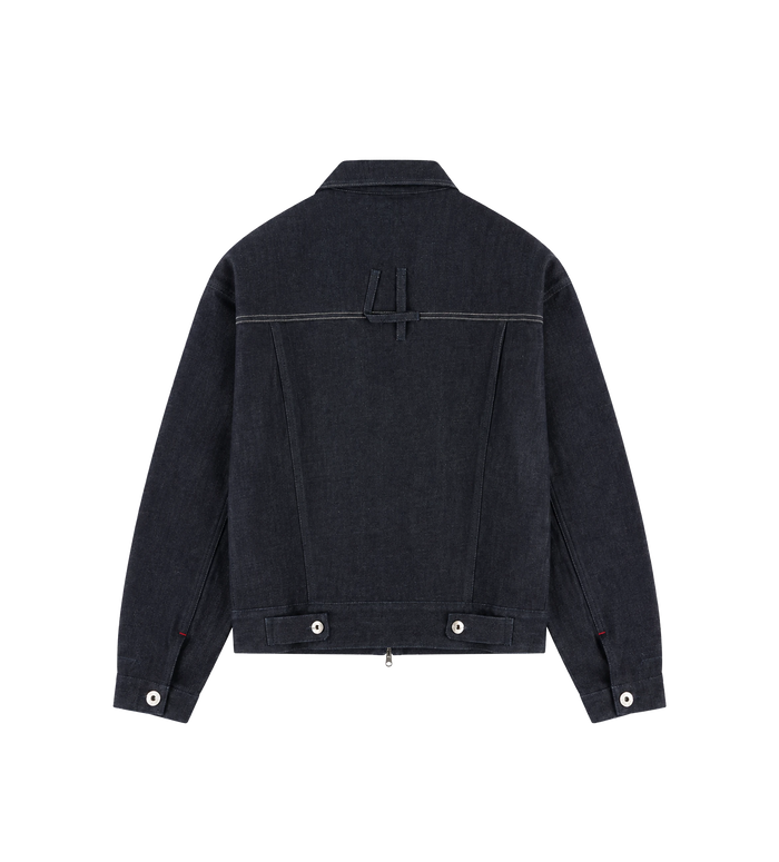 Logo Raw Denim Jacket