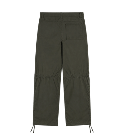 Logo Double Layered Pants Green